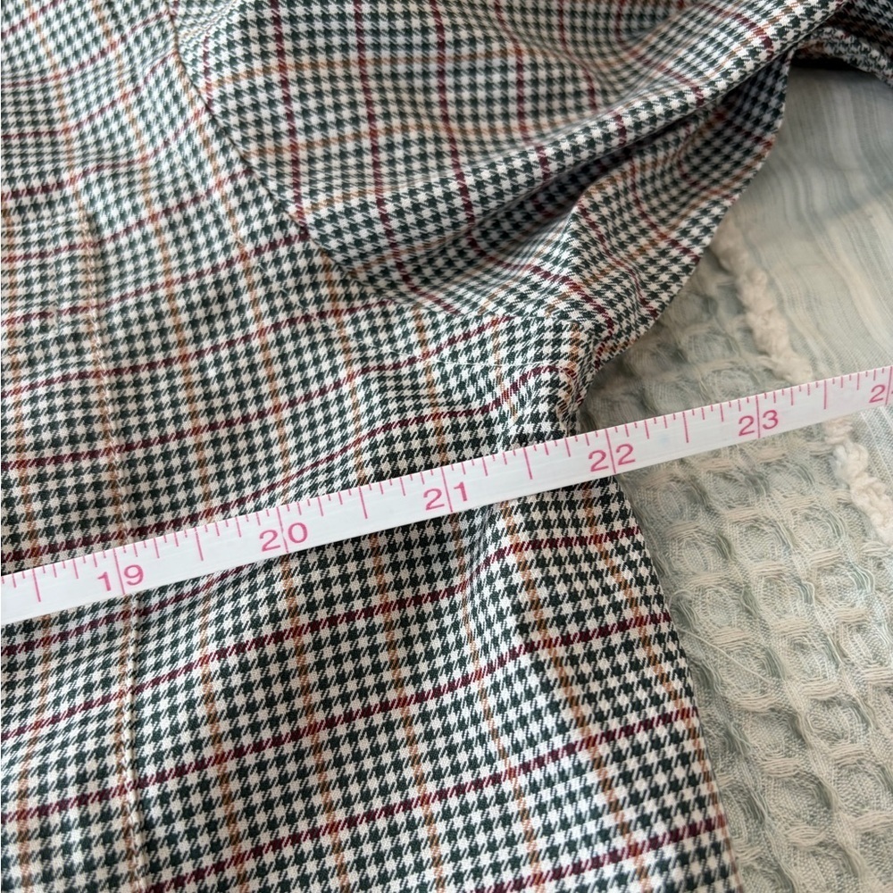 Jos A Bank Travelers Collection Cotton Houndstooth Plaid Shirt Men’s M LongSlv - Picture 4 of 6